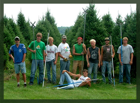 The team poses for a picture